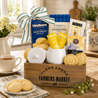 Garden Tea Tray Gift gourmet gift basket from Beyond the Bow Gifts
