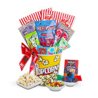 Pop-ular Movie Night Gift Basket – Gourmet Popcorn, Candy & Snacks