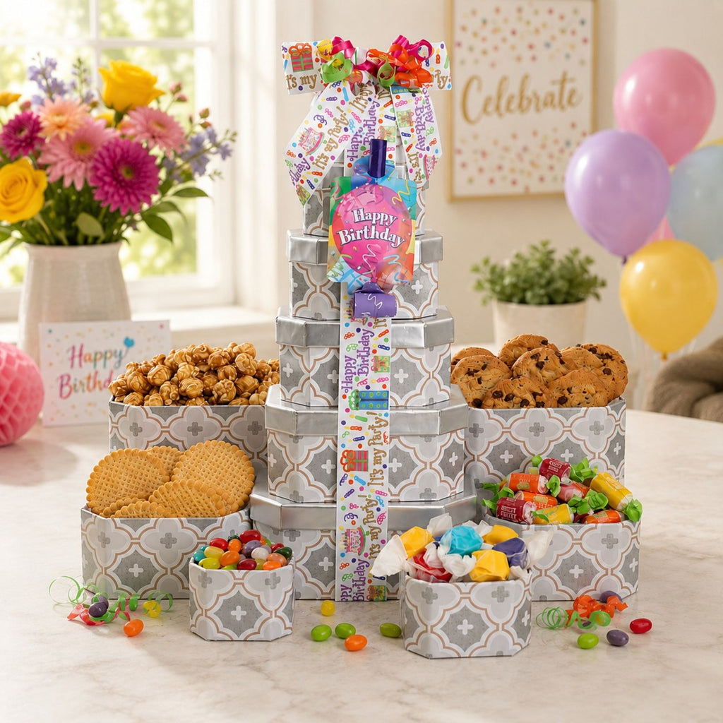Birthday Celebrations Gift Tower