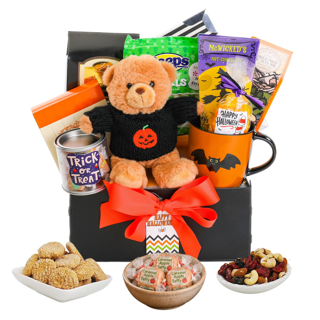 Bear-y Spooky Halloween Treats Gift Basket