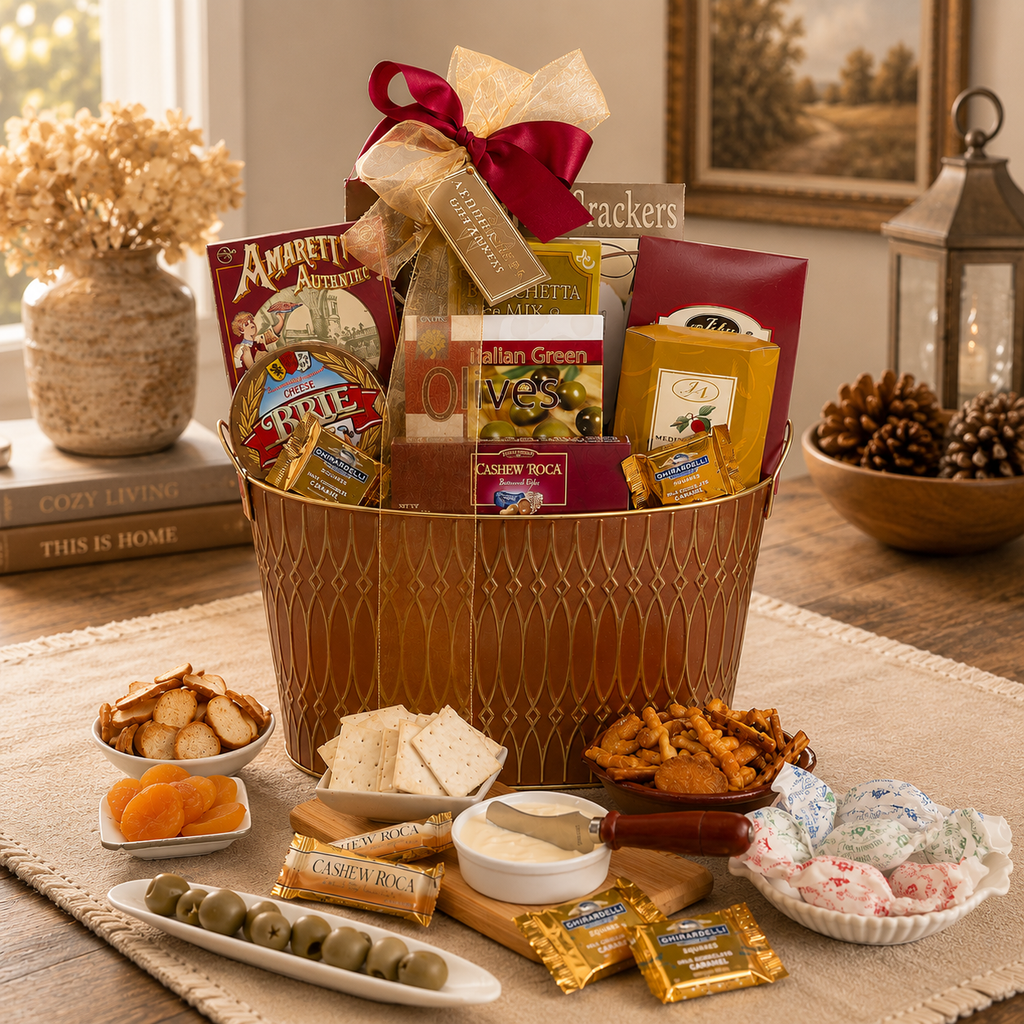 Lasting Impressions Gift Basket gourmet gift basket from Beyond the Bow Gifts