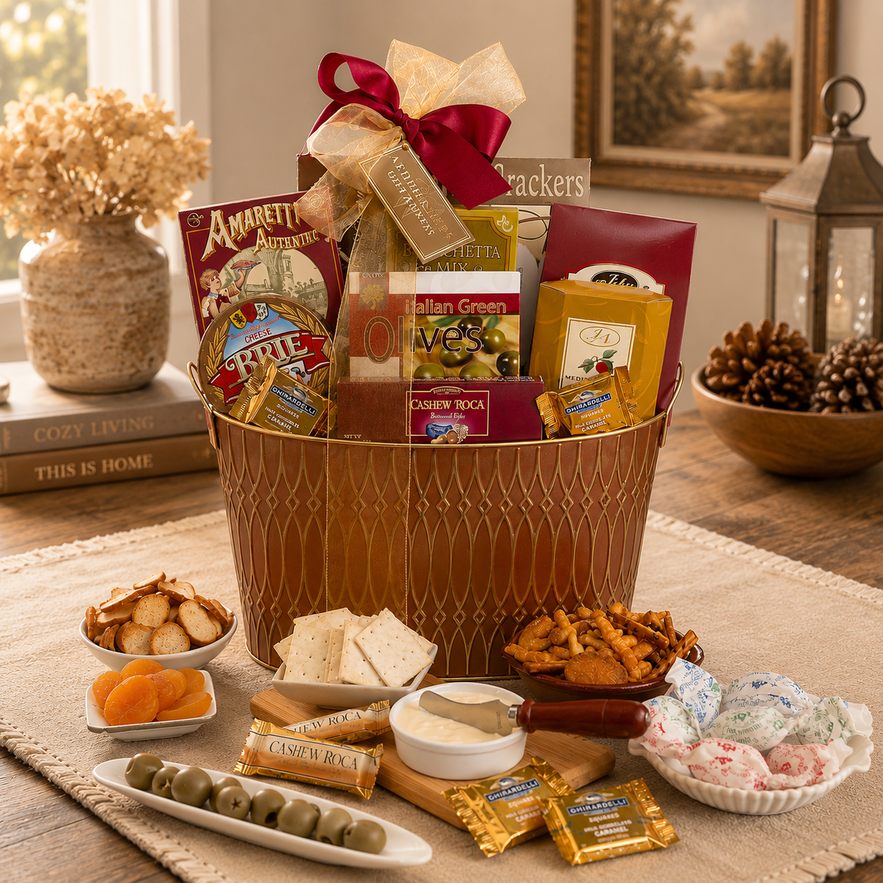 Lasting Impressions Gift Basket gourmet gift basket from Beyond the Bow Gifts