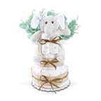 Wild About Baby Two-Tier Diaper Cake Gift – New Baby Gift