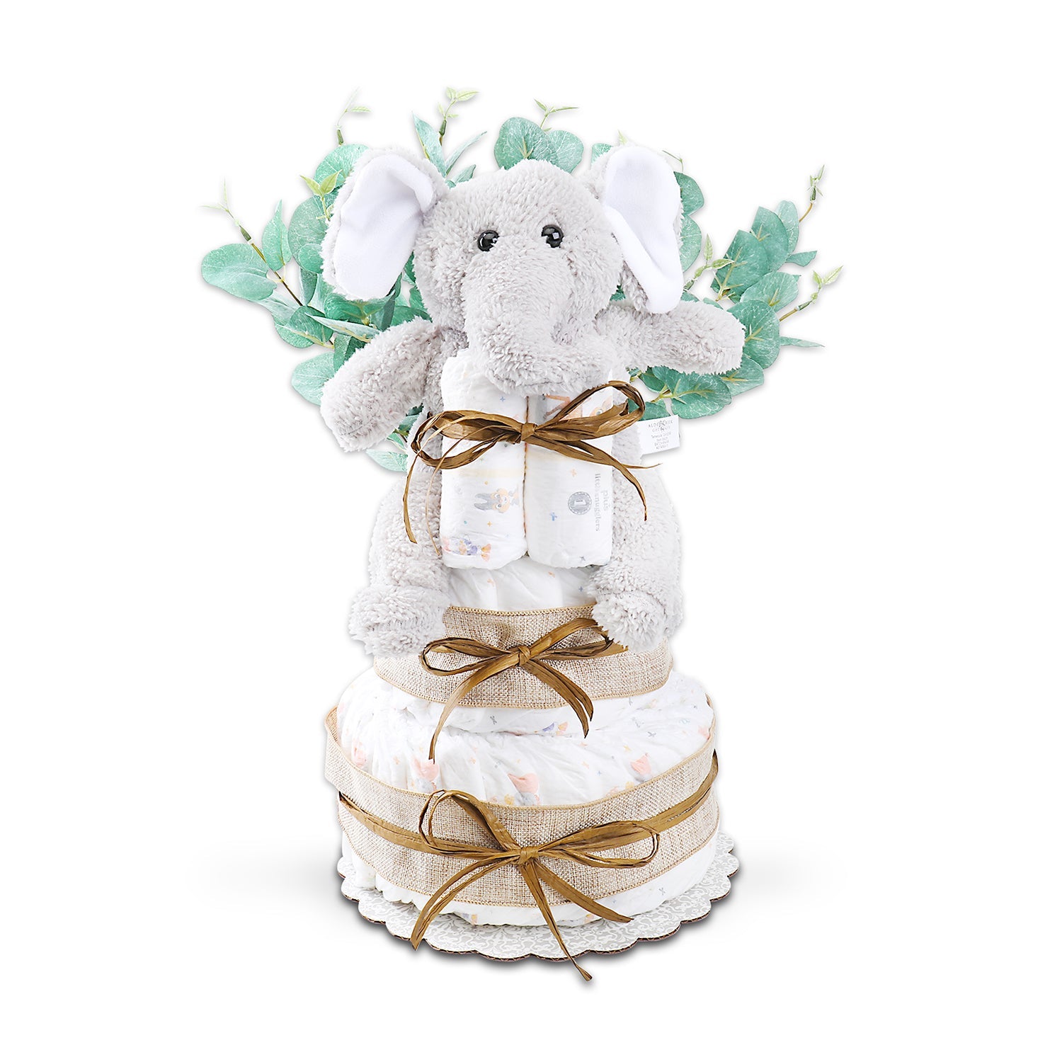 Wild About Baby Two-Tier Diaper Cake Gift – New Baby Gift