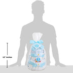 Blue Two- Tier Diaper Cake – New Baby Gift