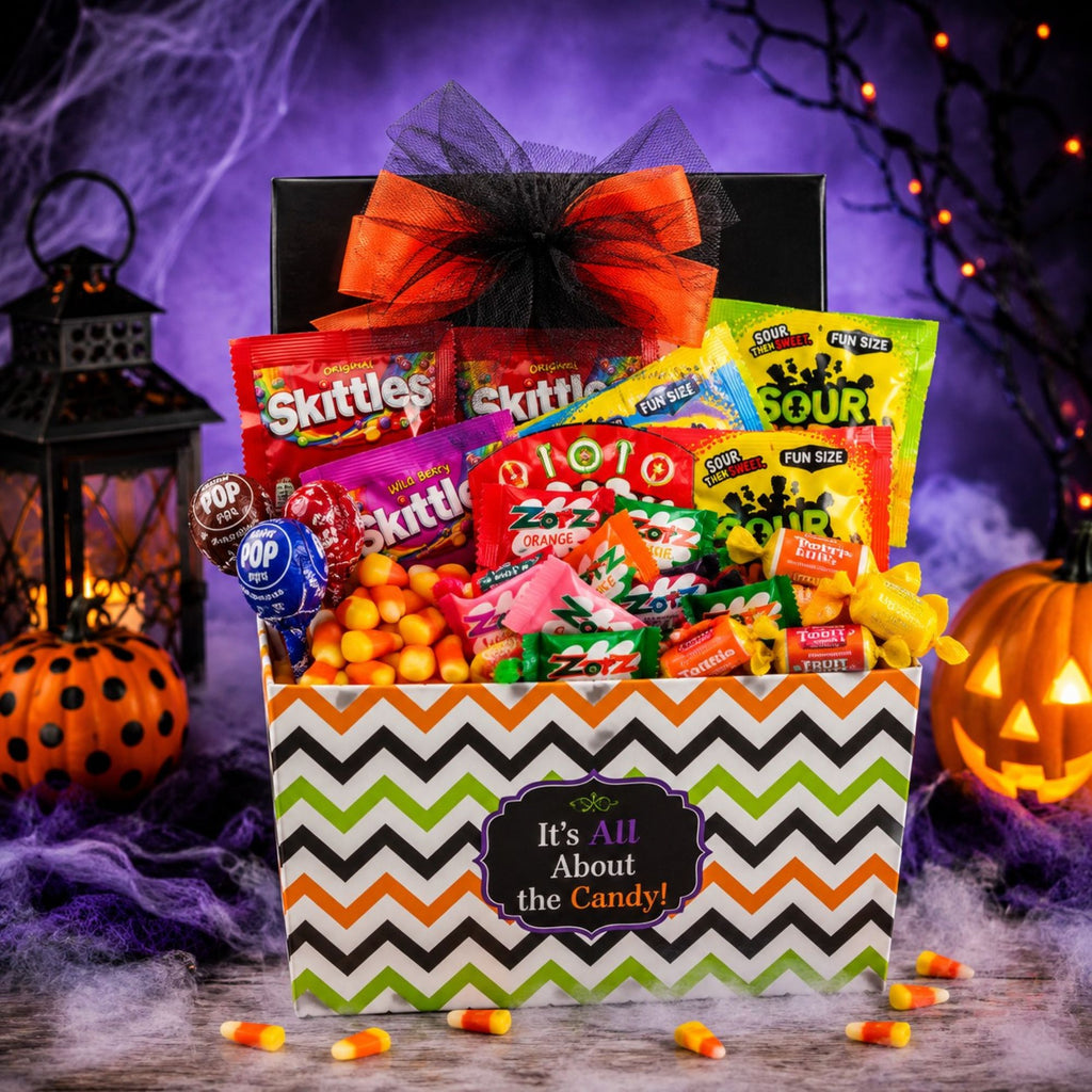 It's All About the Candy Halloween Gift Basket