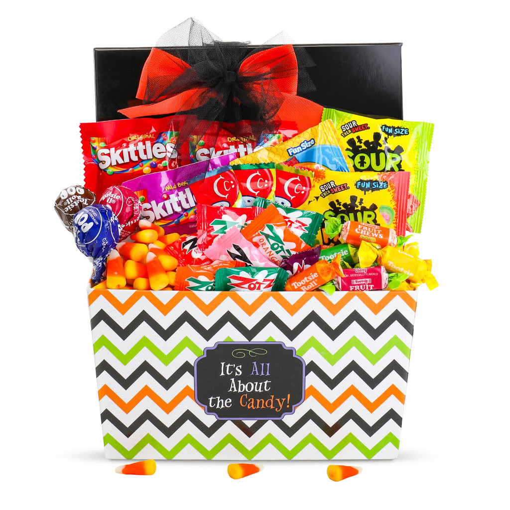 It's All About the Candy Halloween Gift Basket