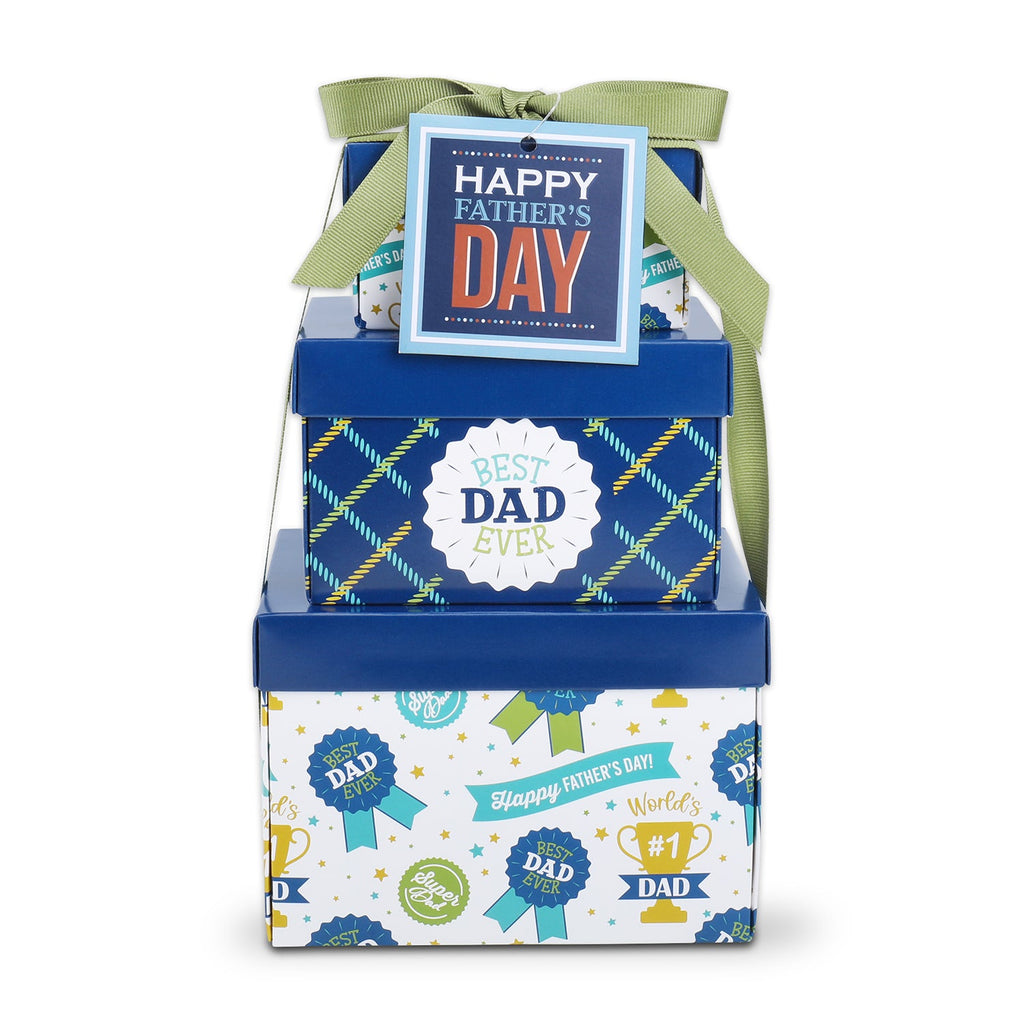 Best Dad Ever! Father's Day Snack Gift Tower – Gourmet Gift for Dad