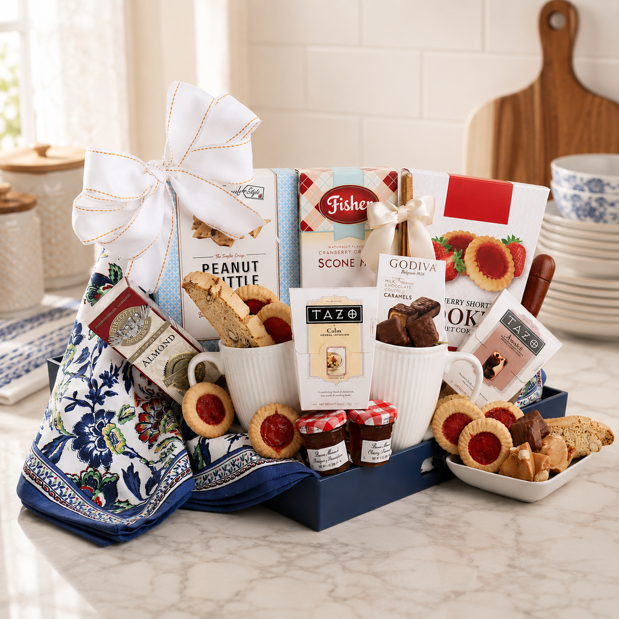 Good Morning! Breakfast Gift Tray gourmet gift basket from Beyond the Bow Gifts