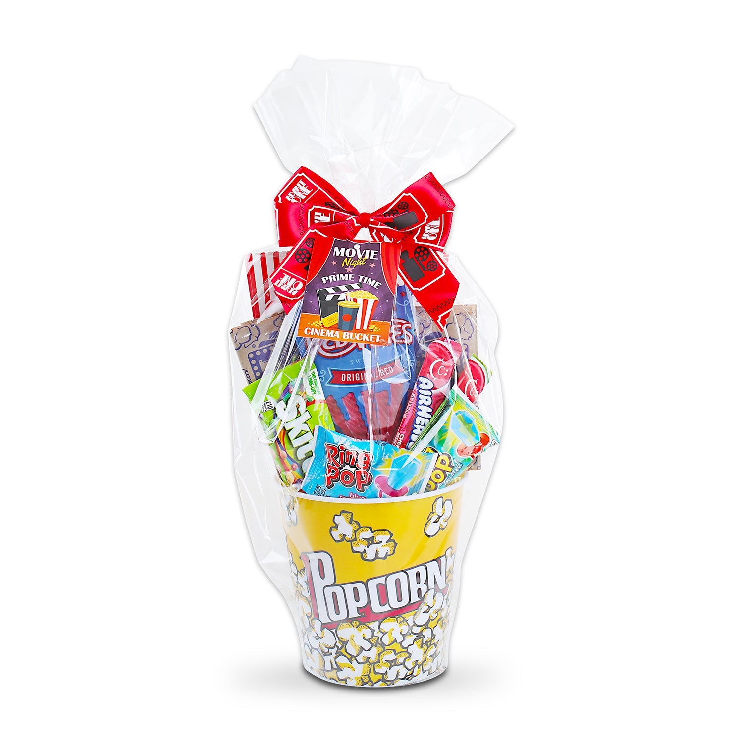 Pop-ular Movie Night Gift Basket – Gourmet Popcorn, Candy & Snacks