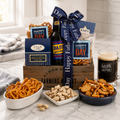 Father's Day Gift Tote Father's Day gift basket for dad with gourmet snacks from Beyond the Bow Gifts