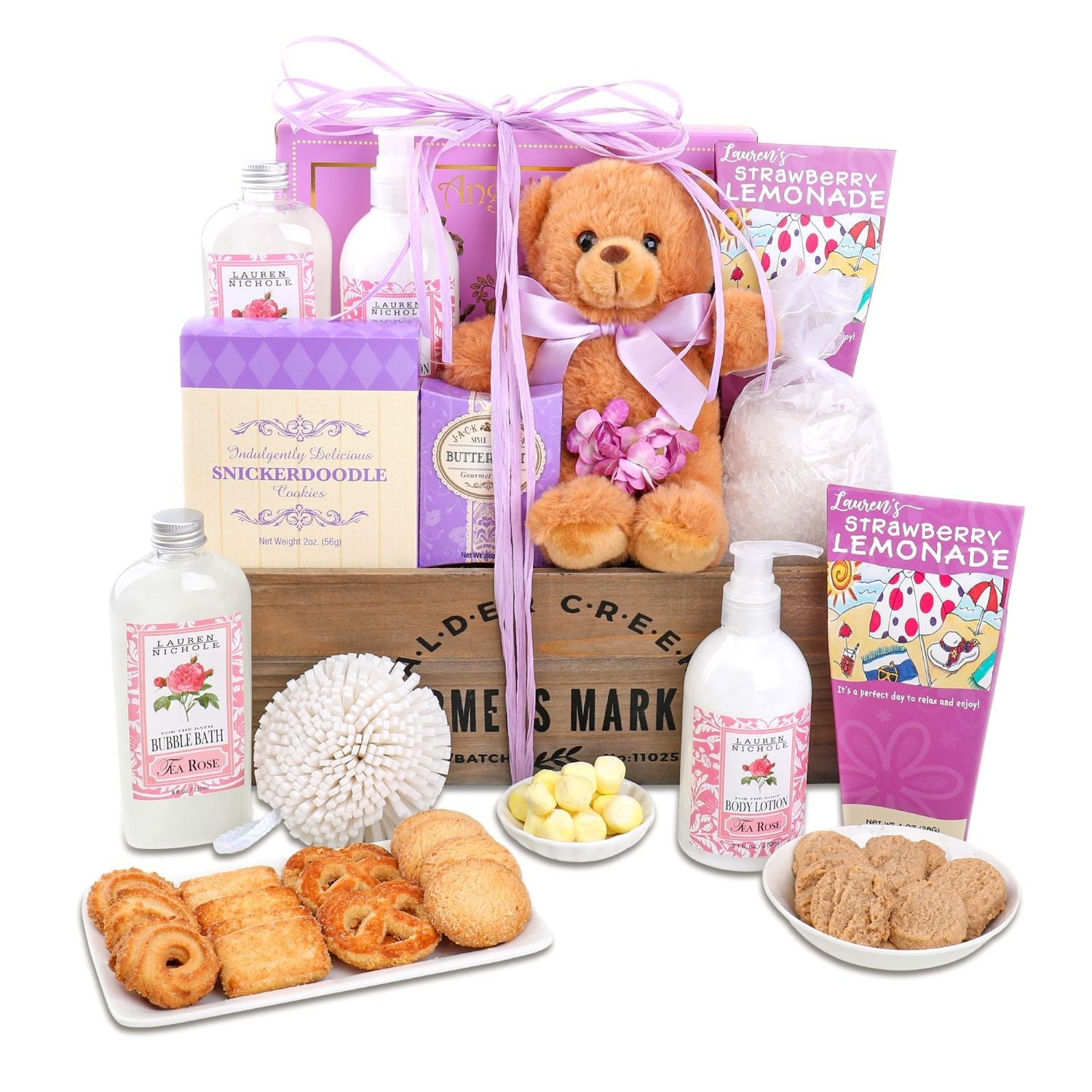 Luxury Pampered Rose Gift Basket
