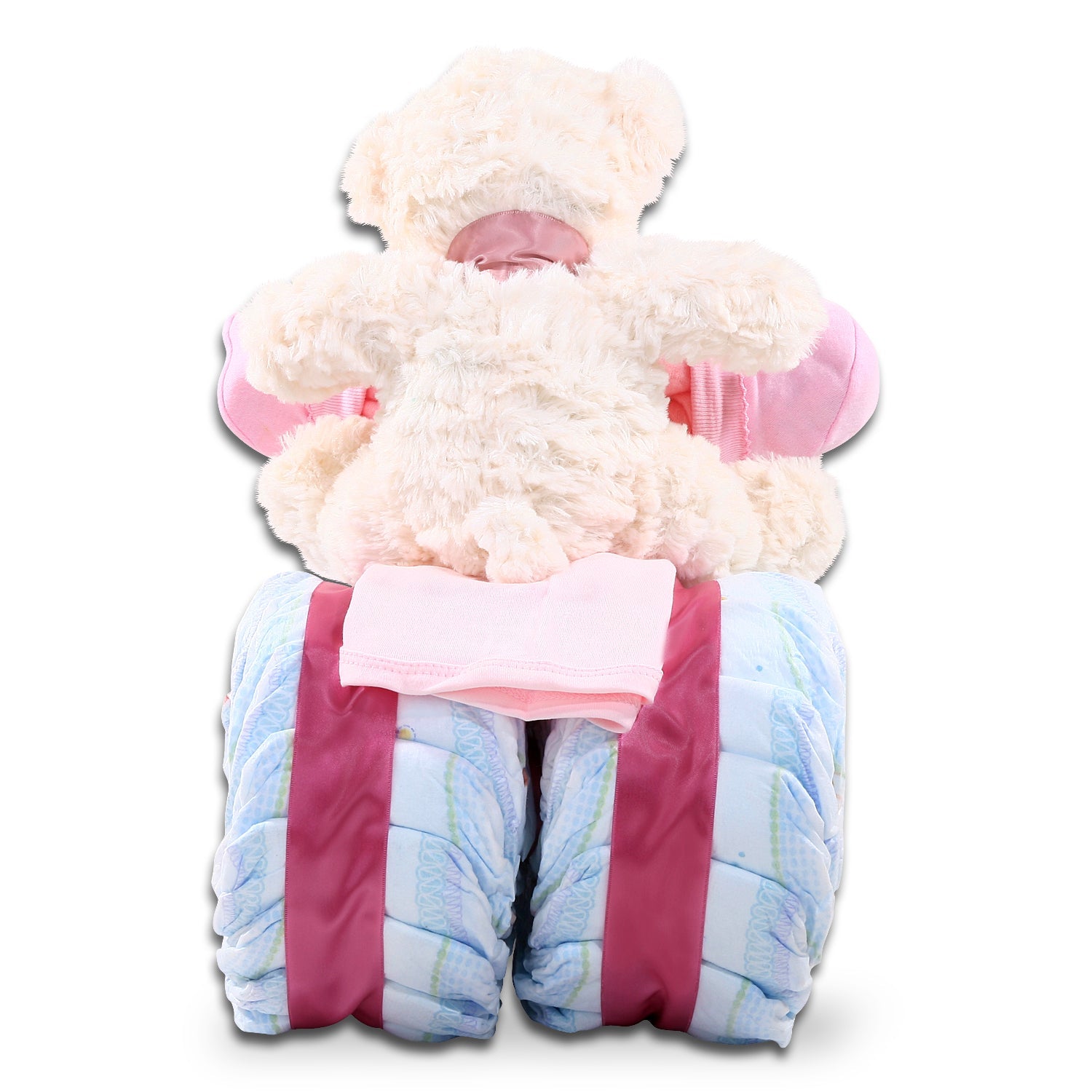 Pink Tricycle Diaper Cake Baby Gift – New Baby Gift
