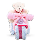 Pink Tricycle Diaper Cake Baby Gift – New Baby Gift
