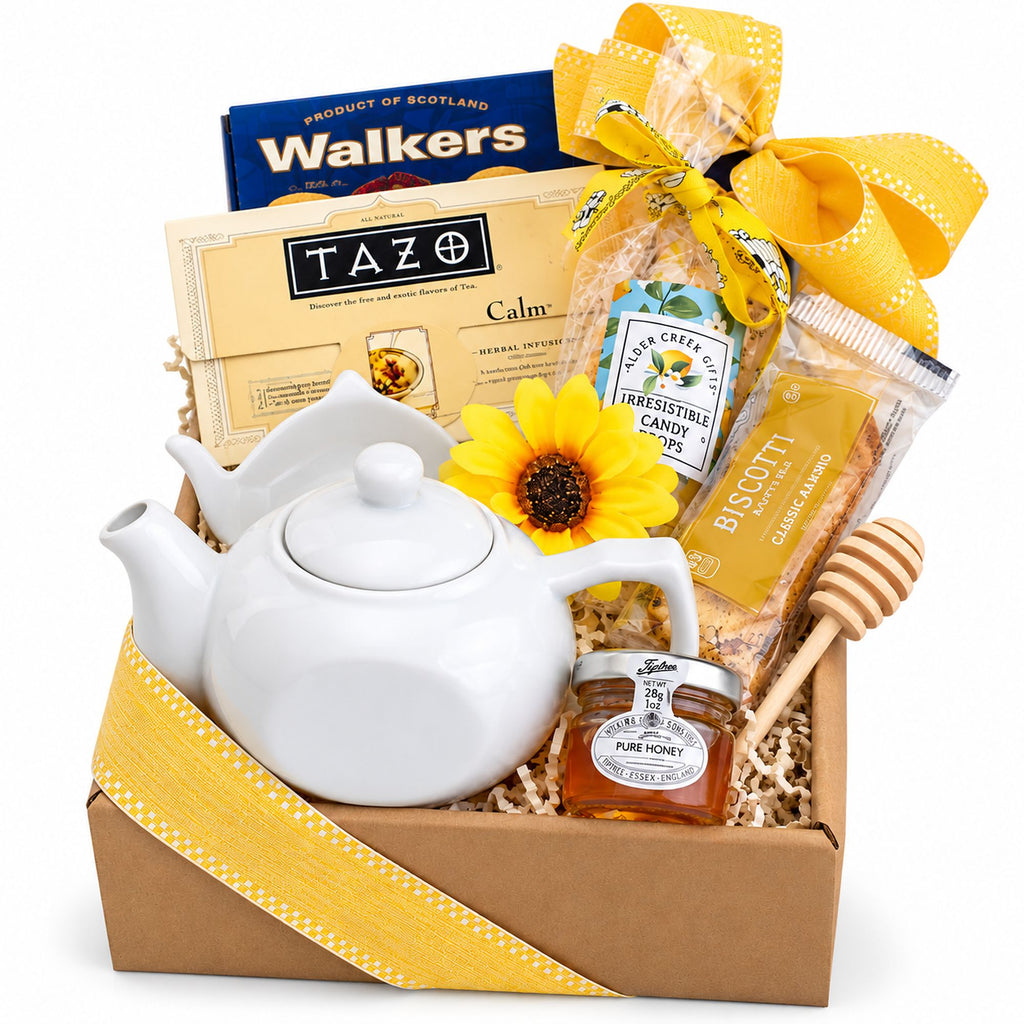 gift basket displayed with white backgroud