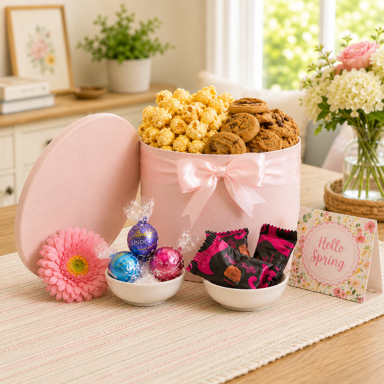 Sweet Treats Box of Cookies and Chocolates gourmet gift basket from Beyond the Bow Gifts